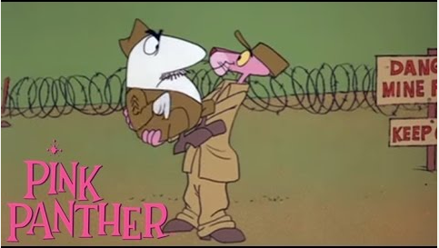 The Pink Panther in “G.I. Pink”